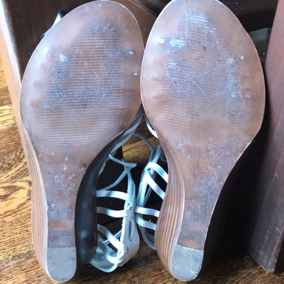 Madewell, White Huarache Wedge Sandals, size 6-US - Picture 4 of 4